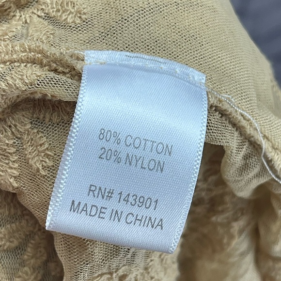 Coco + Carmen size L/XL golden tan lace kimono - Picture 6 of 6